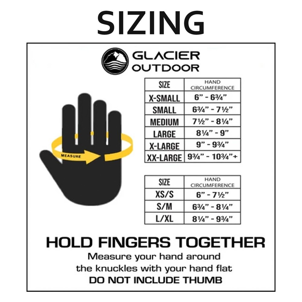GLACIER GLOVE Hydrogrip Max Black Gloves (835BK)