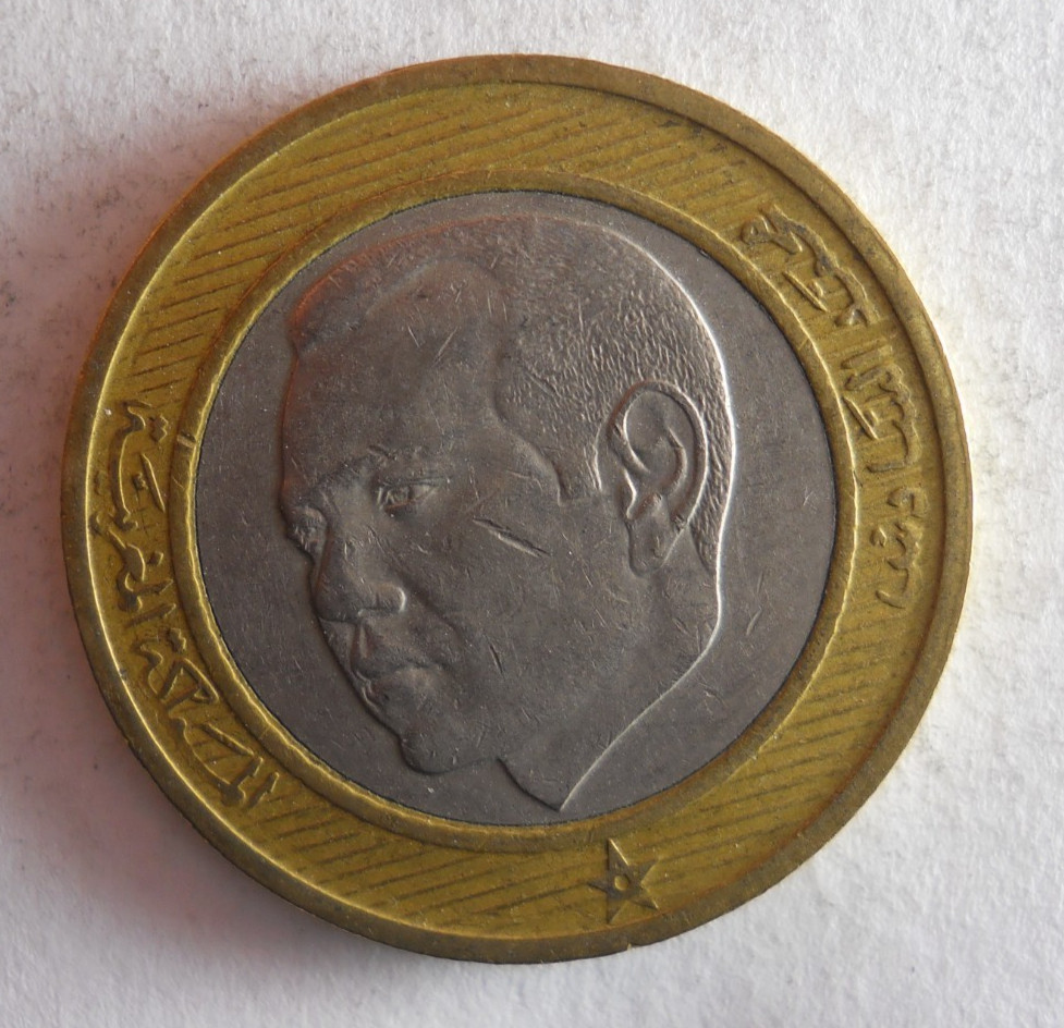 2002 MOROCCO 10 DIRHAMS - Excellent Coin - FREE SHIP - Bin #747
