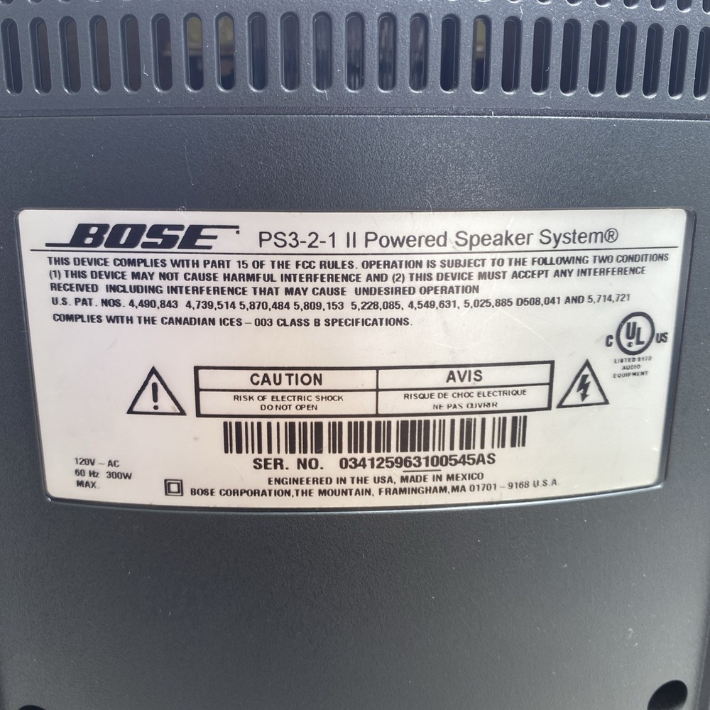 BOSE PS3-2-1 II Powered Speaker System Subwoofer ONLY