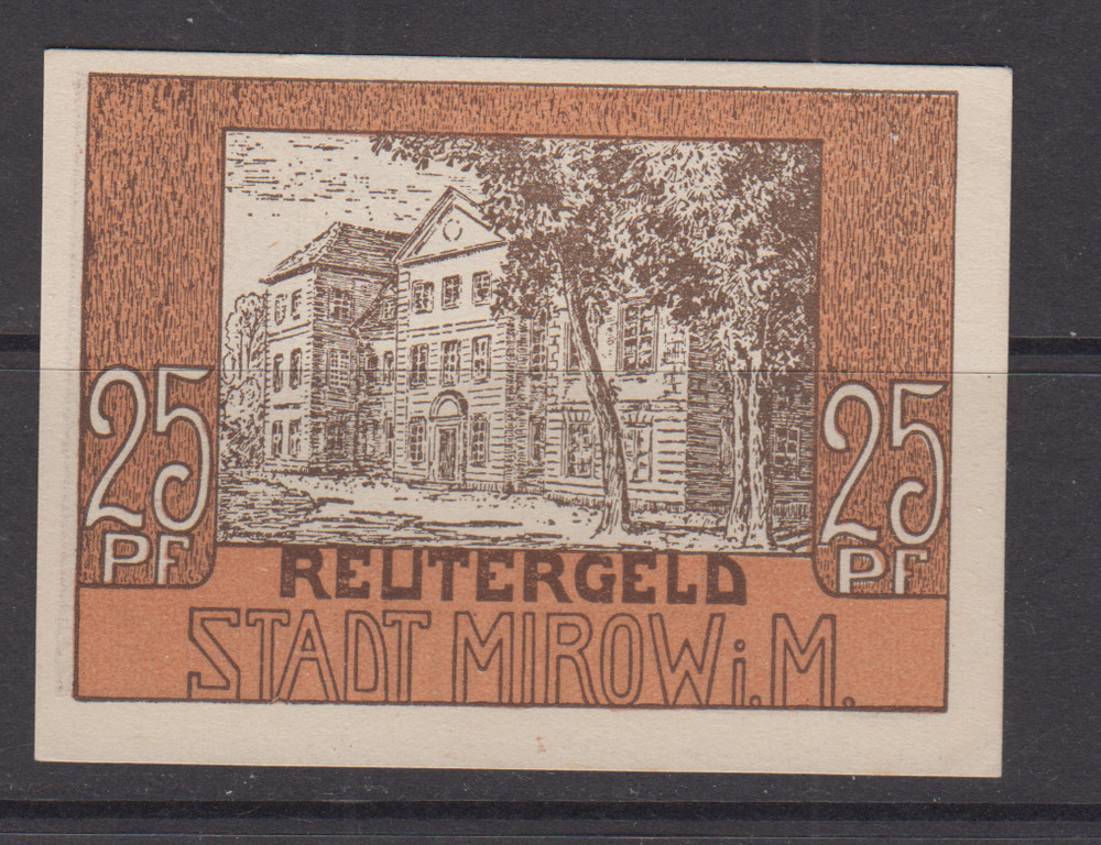 Germany - Notgeld Mirow 25 Pfennig   aUnc