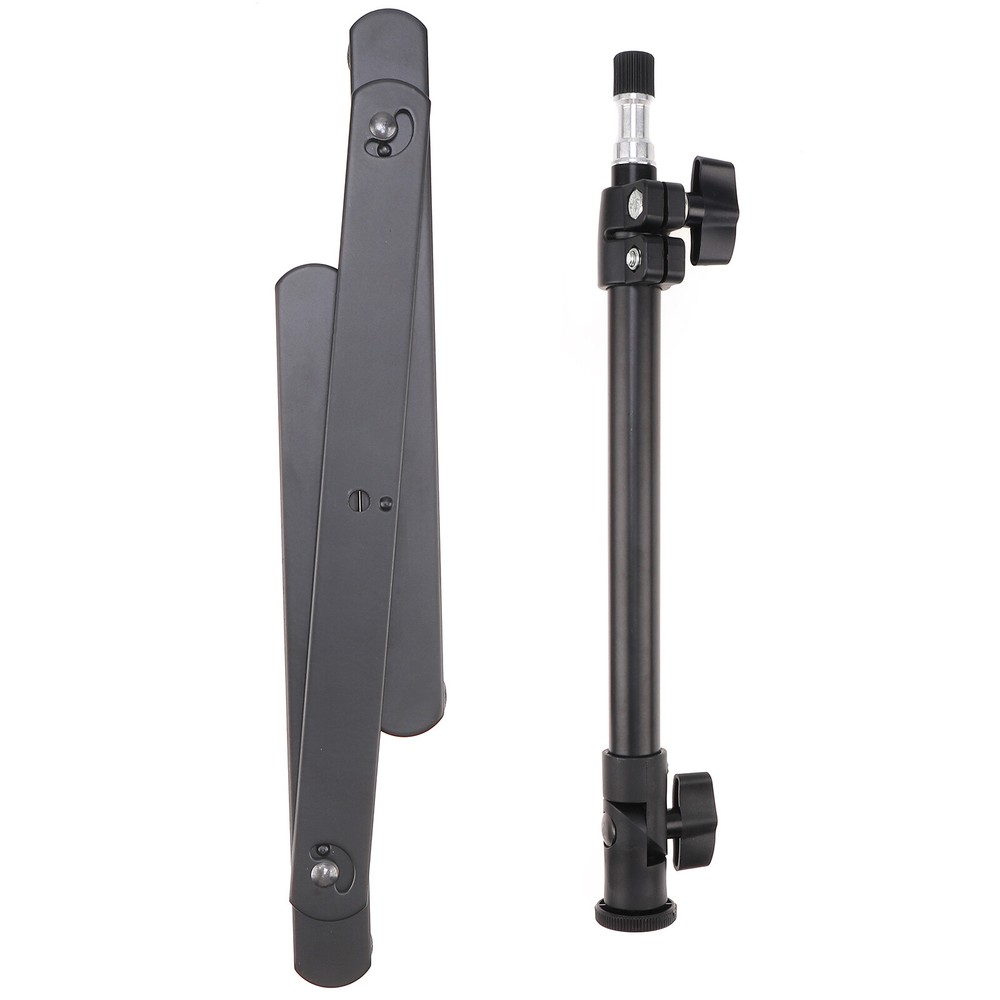 Adjustable Desktop Macro LED Ring Light Stand Base Support Bracket w/1/4" Thread