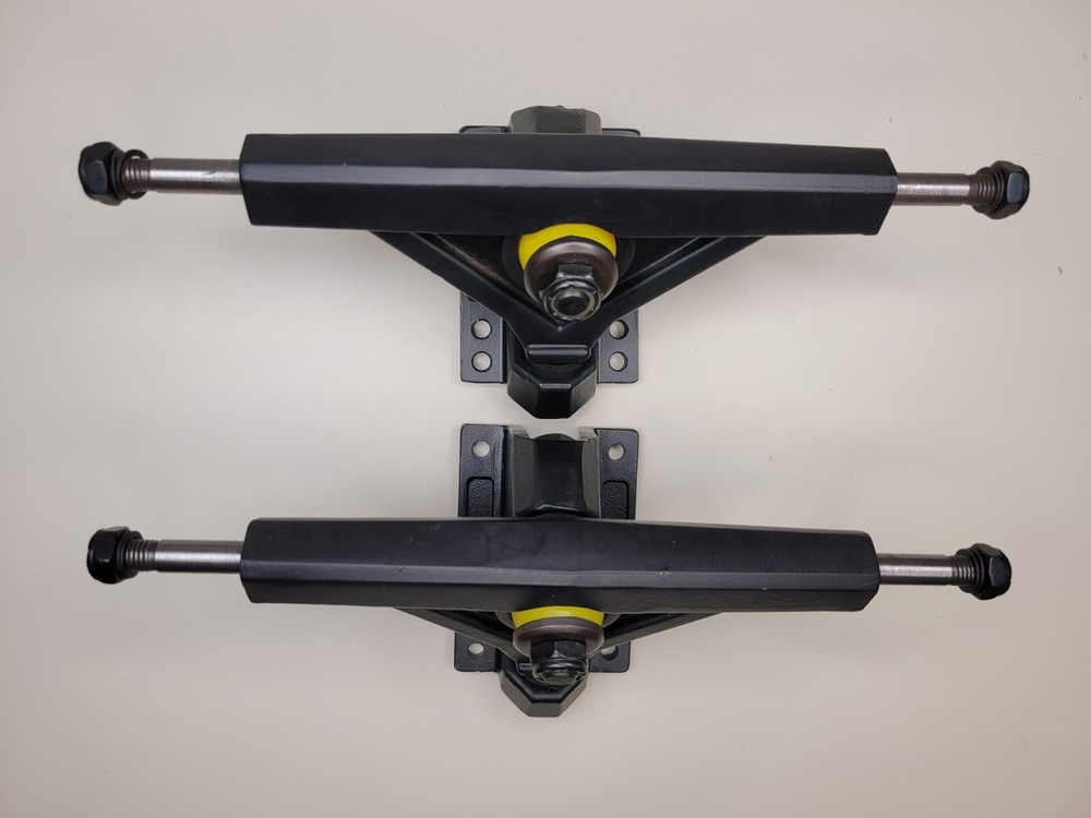 Black Standard 150mm Reverse Kingpin Longboard Trucks