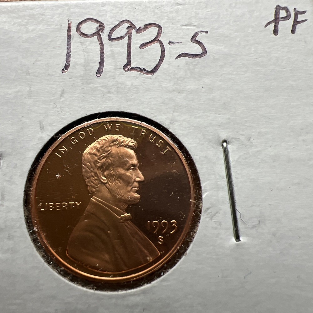 1993 S ~ PROOF ~  Lincoln Memorial Cent ~Uncirculated ~    Very  Nice !!!!