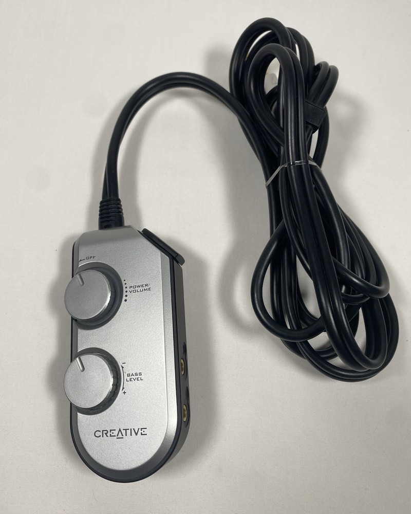 Creative MZ0005 Volume Bass Control Pod Inline Audio Controller 3.5mm