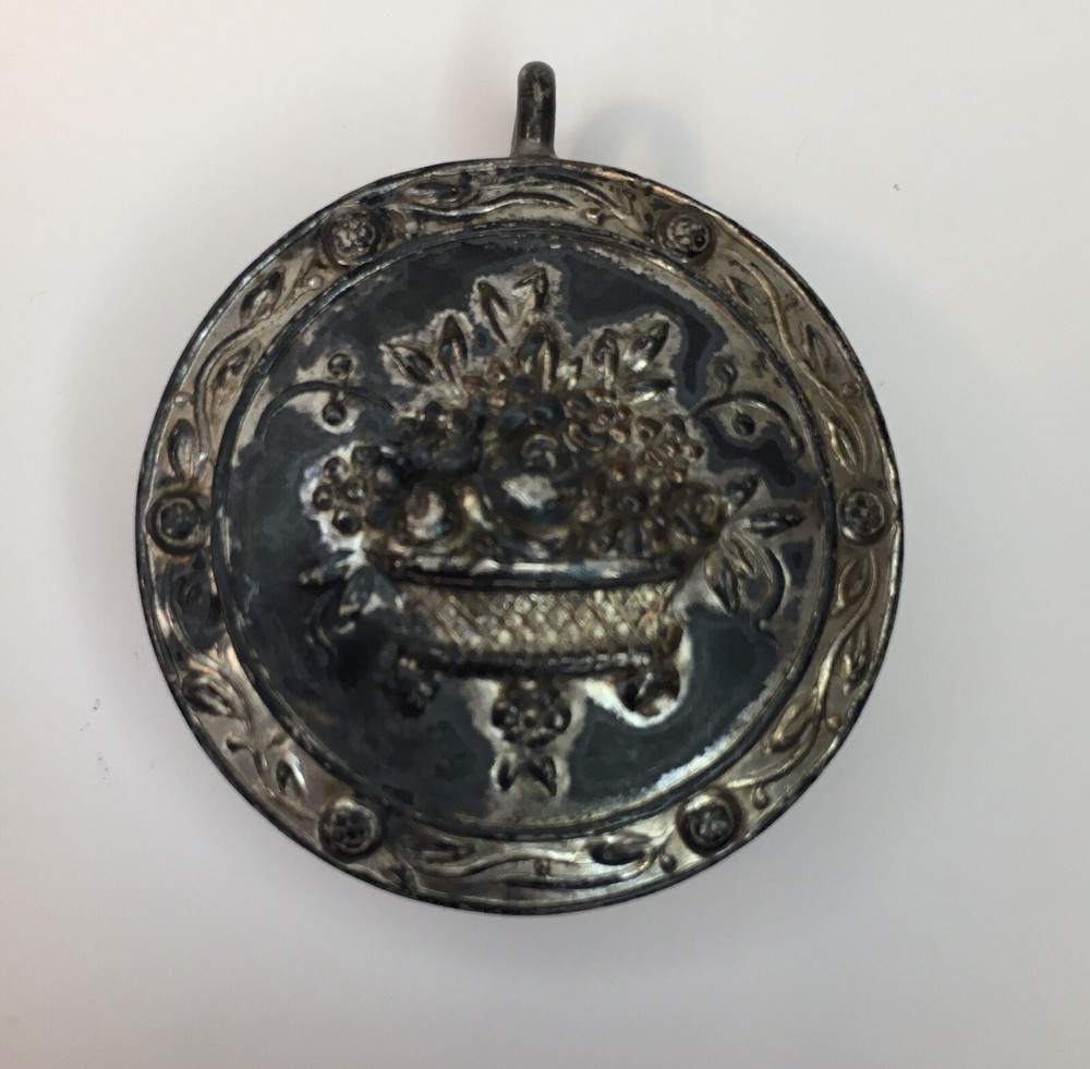 ANTIQUE Sterling Silver SNUFF PILL BOX Locket Case PENDANT Tested Unsigned