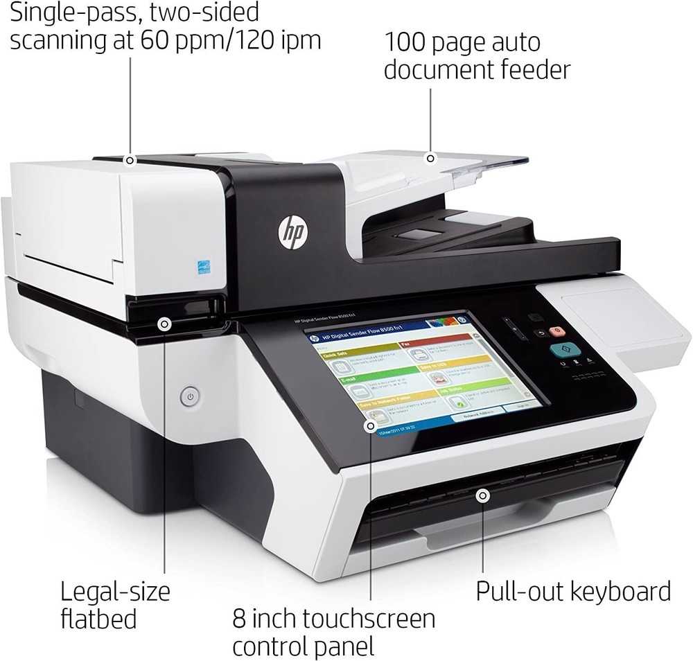 HP Digital Sender Flow 8500 fn1 Document Capture Workstation Scanner L2719A
