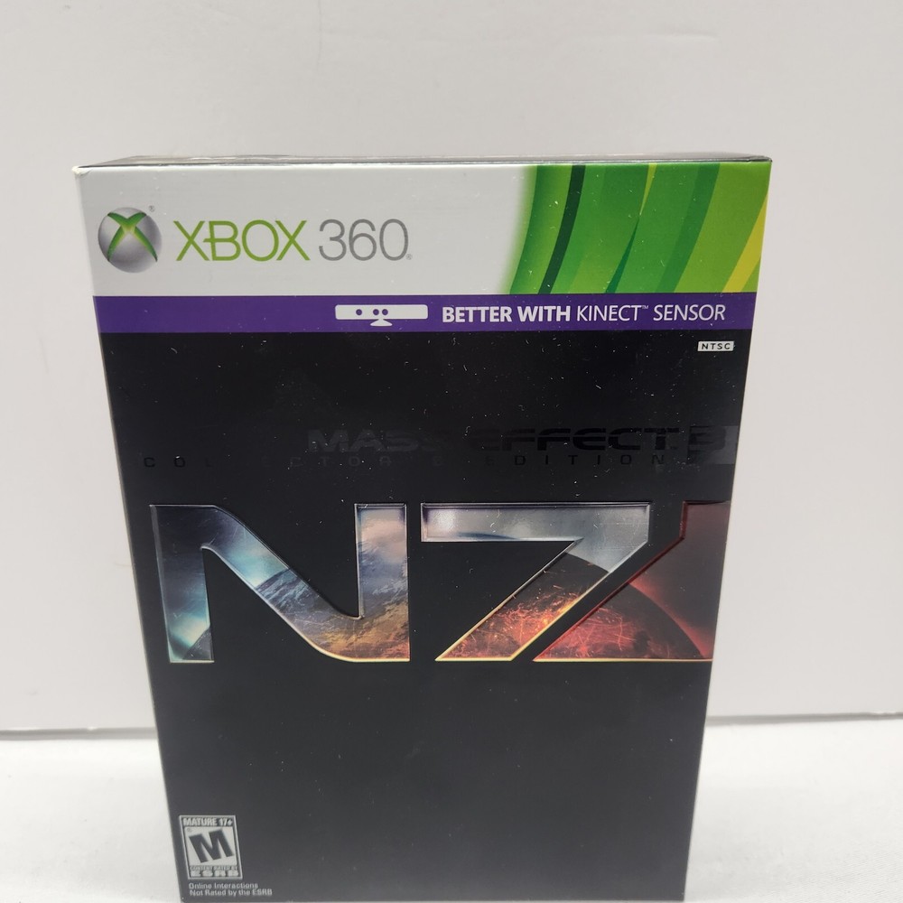 Microsoft Xbox 360 Kinect Sensor Bar with 1 Game Bundle Mass Effect 3 Steelbook