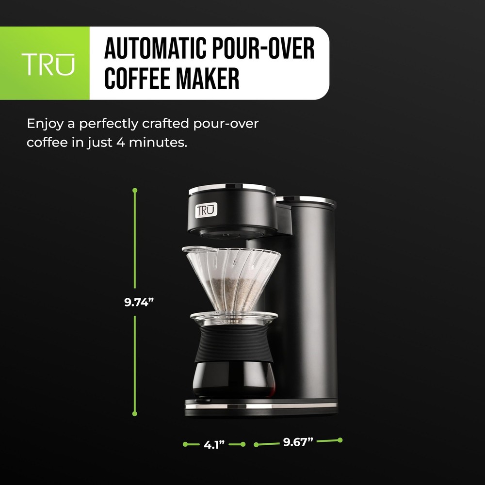 Automatic Pour Over Coffee Maker with Digital Controls - Auto Coffee Maker wi...