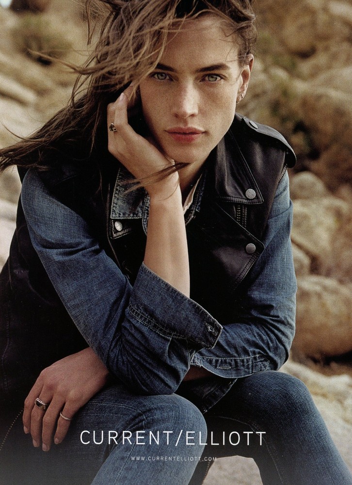 CURRENT/ELLIOTT magazine AD #02 OOP 2015 PRETTY BRUNETTE
