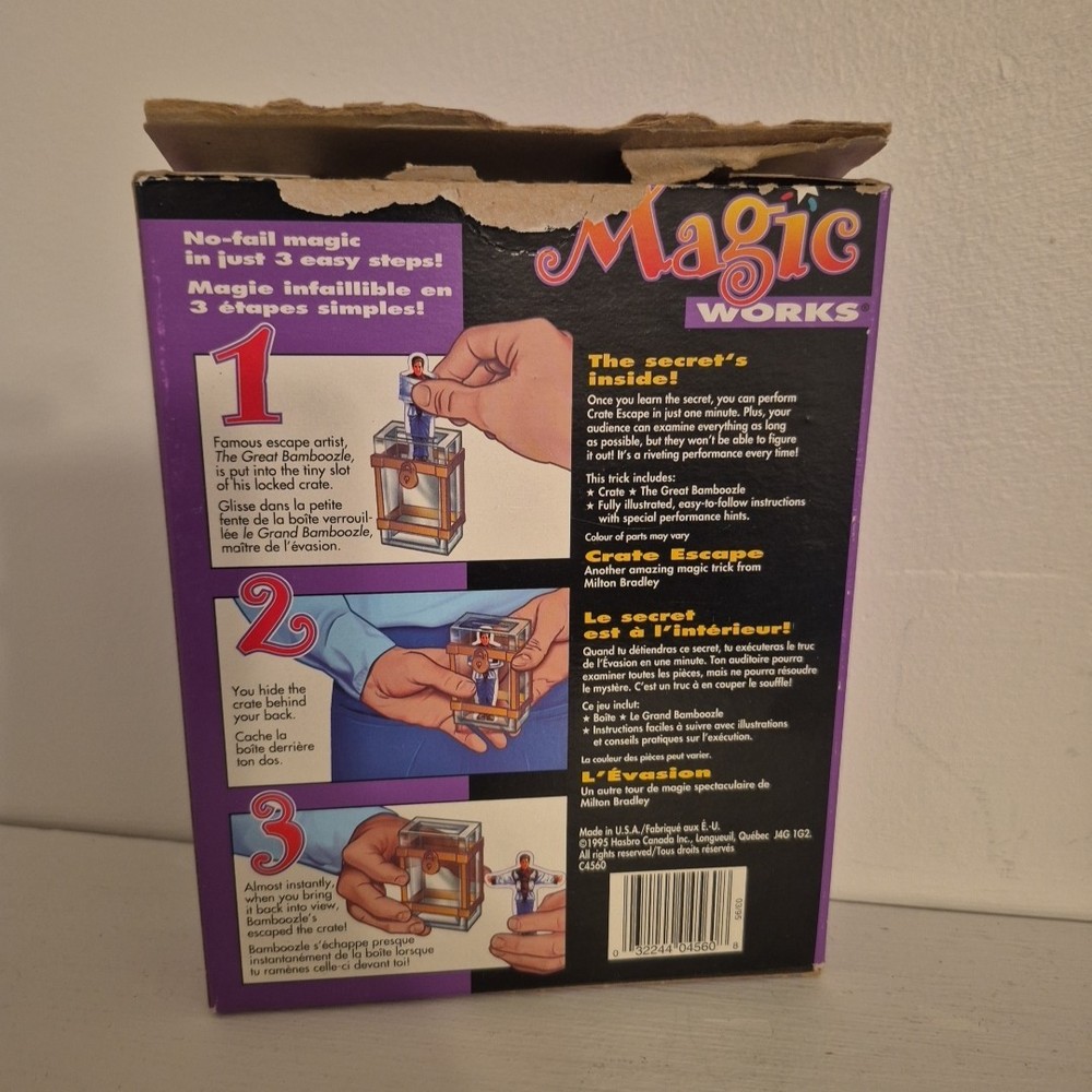 Vintage Magic Works~Crate Escape [ Milton Bradley~1995 ] Complete