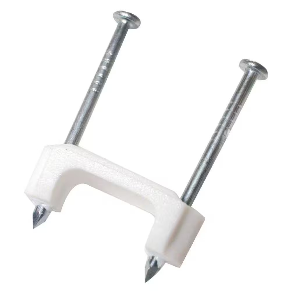 1/2 In. Polyethylene Staples for Non-Metallic Cable, White (2,000-Pack)