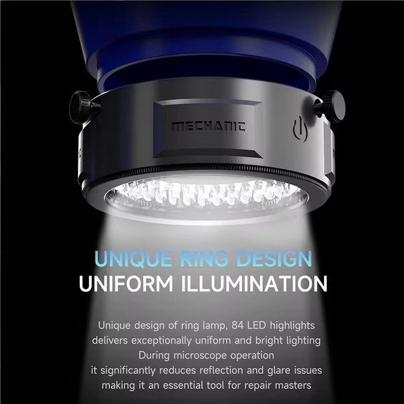 Mechanic Polarized Ring Light LS6 Microscope Anti Glare Lamp 84 LED