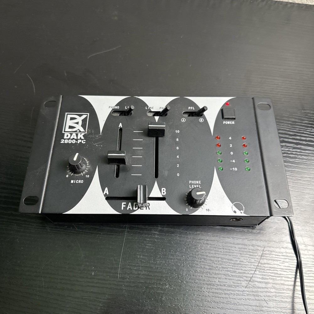 Dak 2800-PC Fader Pre-Amplifier Interface Mixer - USED Work