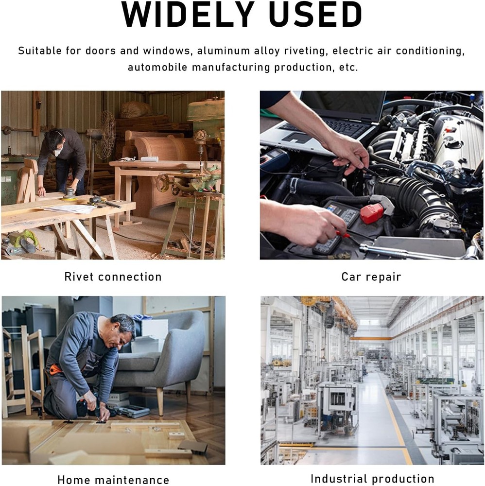 Electric Rivet Nut Gun Riveting Tools, Metal Pop Tool Drill...