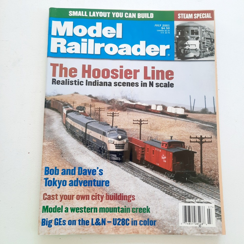 Model Railroader Magazine - Full Year 2001 Complete