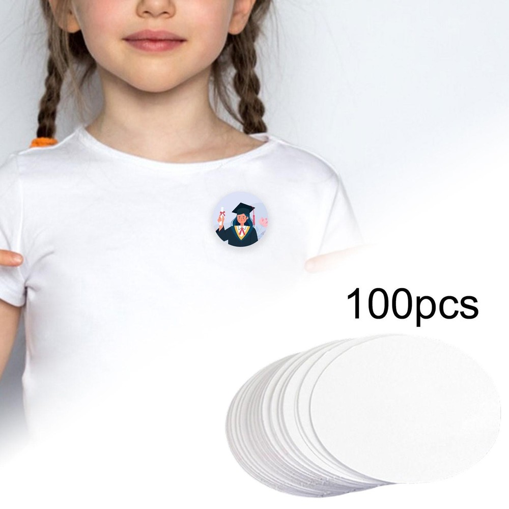 100x Button Badge Blank Papers 86mm Pin Press Machine Attachment Button Making