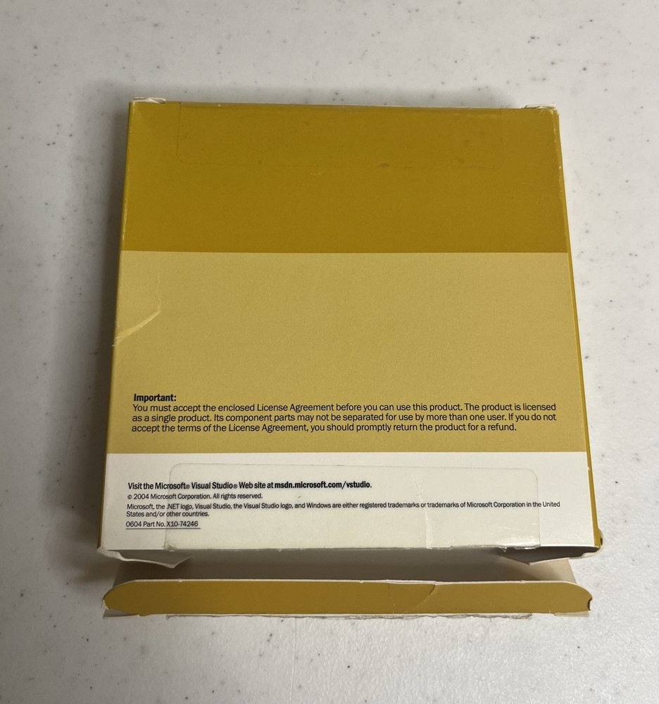 Microsoft Visual Studio .NET Professional 2003 FULL RETAIL SET + FACTORY SEALED