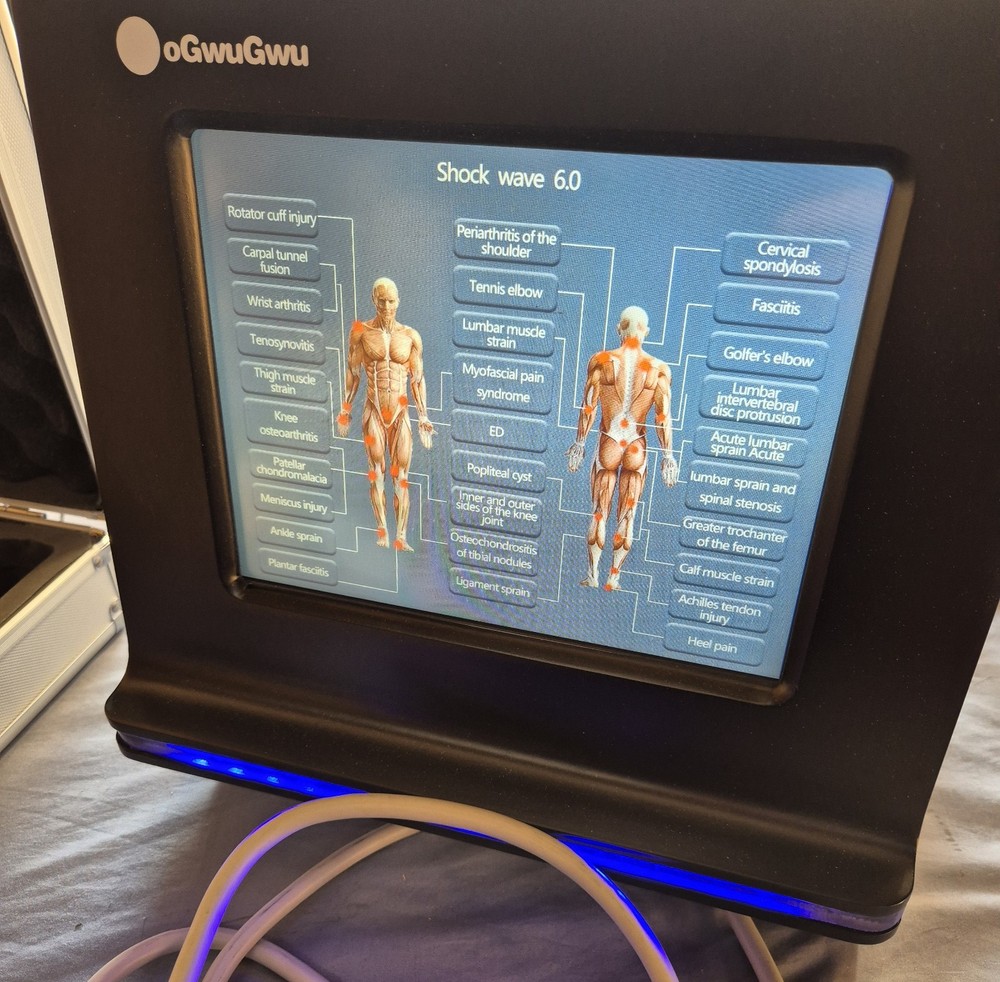 New Shockwave Therapy Machine – Box Damaged, Unit Unused