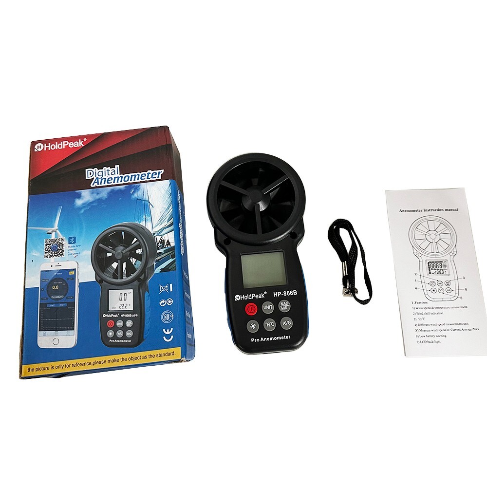 Digital Anemometers Wind Chill Indication Function Wind Speed Range 0.3~30m/s