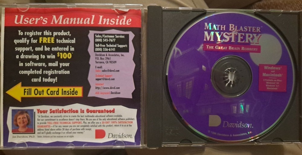 Pre- Algebra Word Problems and Logical Thinking Skills by Davidson CD-ROM 1994