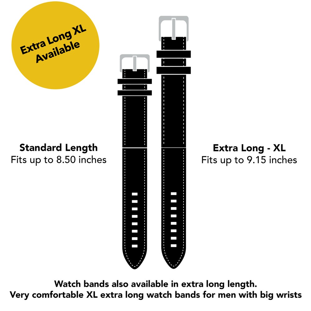 20mm Leather Rally Strap, Watch Band for Omega Speedmaster