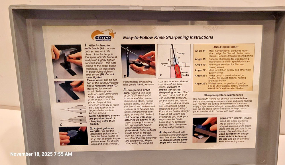 Gatco Vintage Knife Sharpening Kit Missing 1 Pc