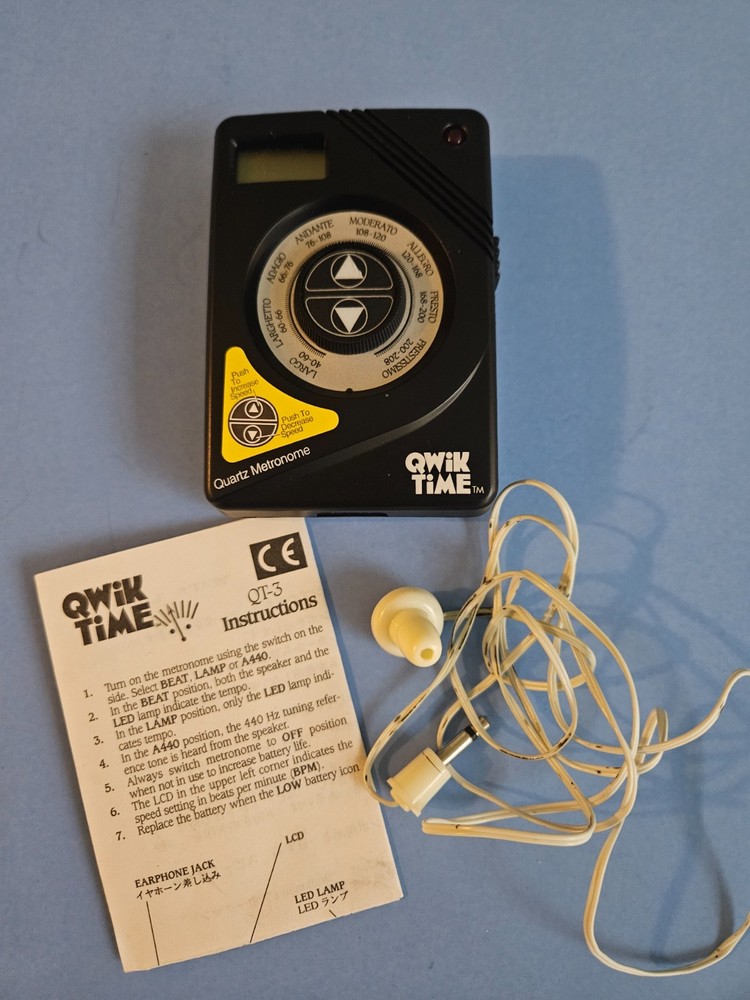 Qwik Time Electronic Quartz Metronome 1995