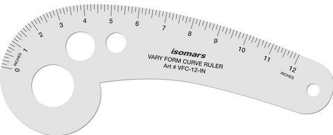 12" Vary Form Curve Ruler Contour Pattern Drafting Sewing Tailoring Tool