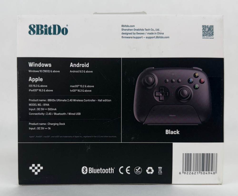 8BitDo Ultimate 2.4G Wireless Controller with Dock and Hall Effect Joystick OB