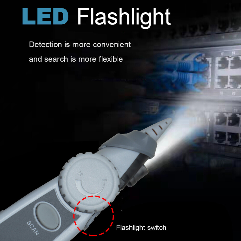 Handheld Portable Network Cable Tester LCD Large Screen Display Digital Z8K7