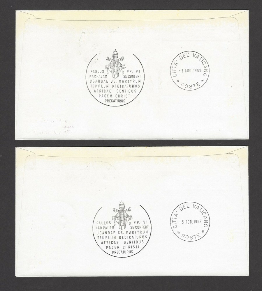 1969 Pope’s Visit to Uganda special covers (8)