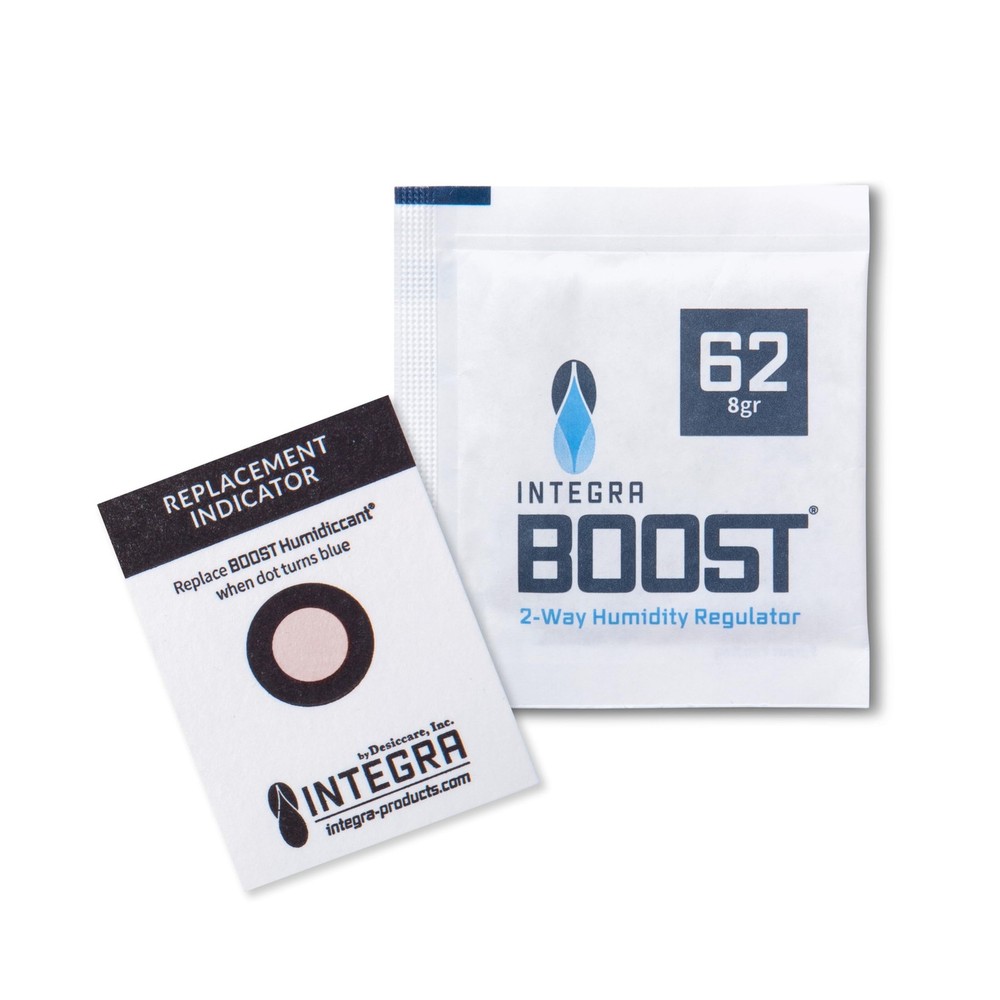 Integra Boost 62% RH Level - 8 Gram Size - Two-Way Humidity Control... Fast Ship
