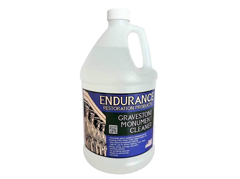 Endurance Gravestone & Monument Cleaner - 1 Gallon + 1 Quart Sprayer