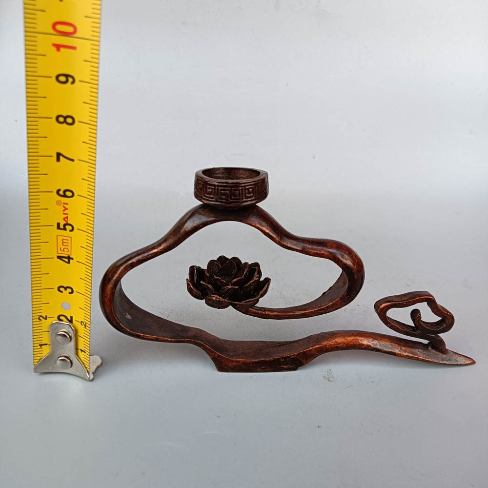 Copper Incense Burner Lotus Cloud Backflow Creative Home Decor Handcrafted