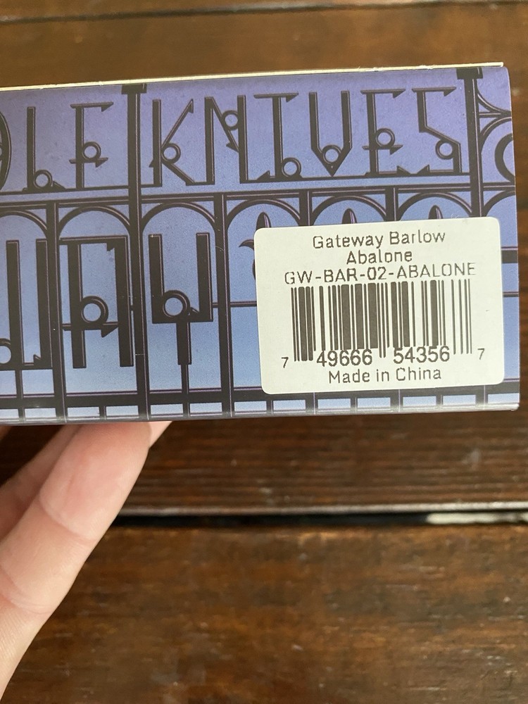 Jack Wolf Gateway Barlow-Abalone Handle w/ Handmade Custom Leather Sheath!