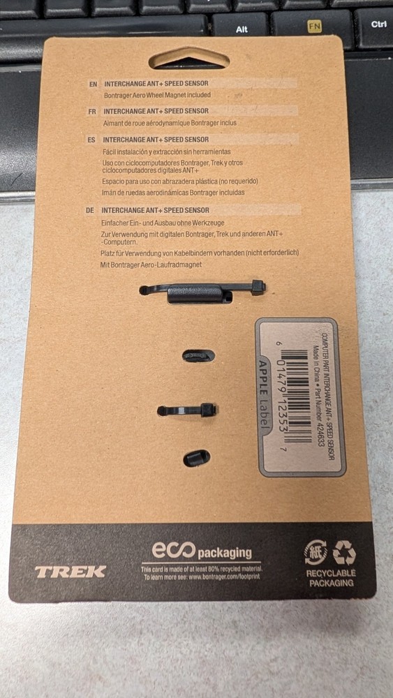 Bontrager Interchange ANT+ Speed Sensor UPC 601479123537