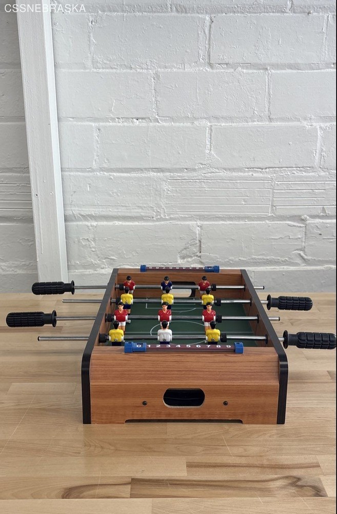 Tabletop foosball game 20x12x4