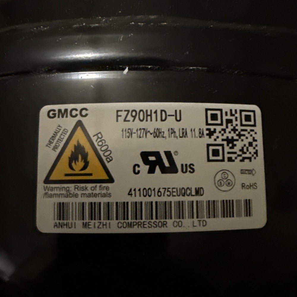 WR87X32223 GE REFRIGERATOR COMPRESSOR NEW