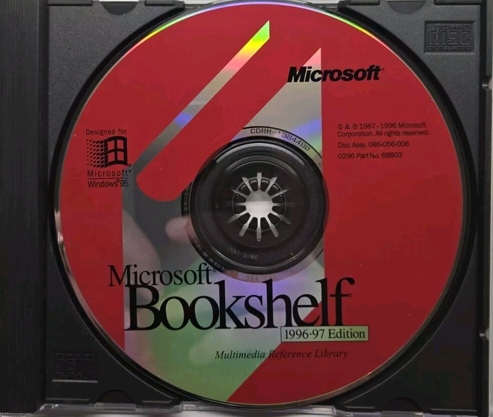 Microsoft Bookshelf 1996-97 Edition Designed for Windows 95