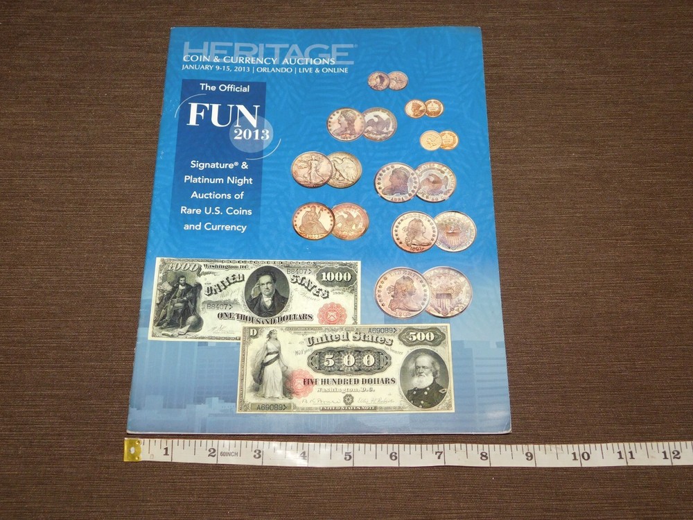 US COIN BOOK AUCTION CATALOG FUN 2013 CURRENCY