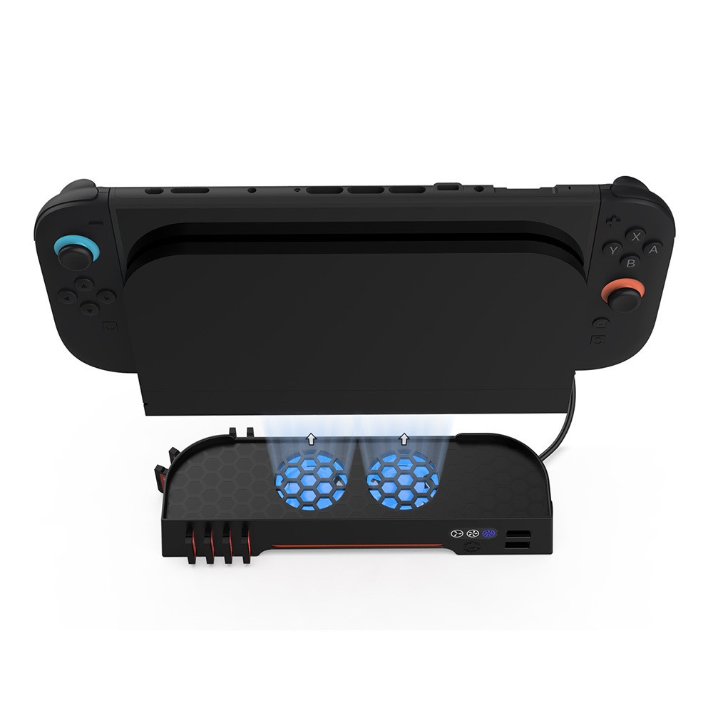 Host Base Cooling Fan w/ RGB For Switch 2 Game Console Accessories USB Charging