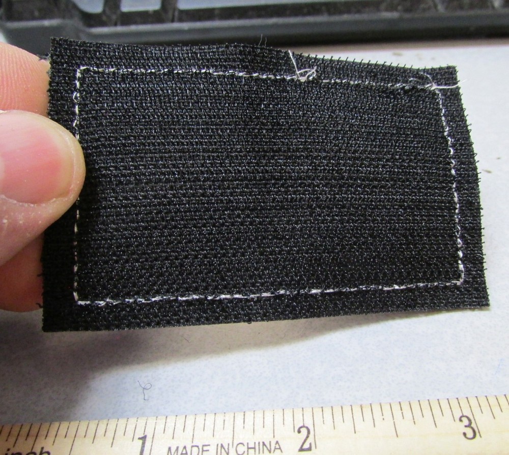 Embroidered Patch hook n loop on back Patch, USA Flag Thin Blue Line, black star