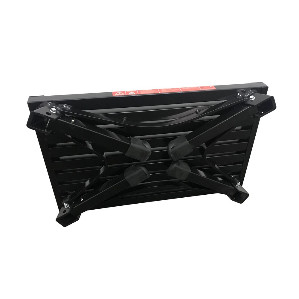 Caravan RV Lightweight Compact ILLUMINATING Folding Platform Step 22cm Black