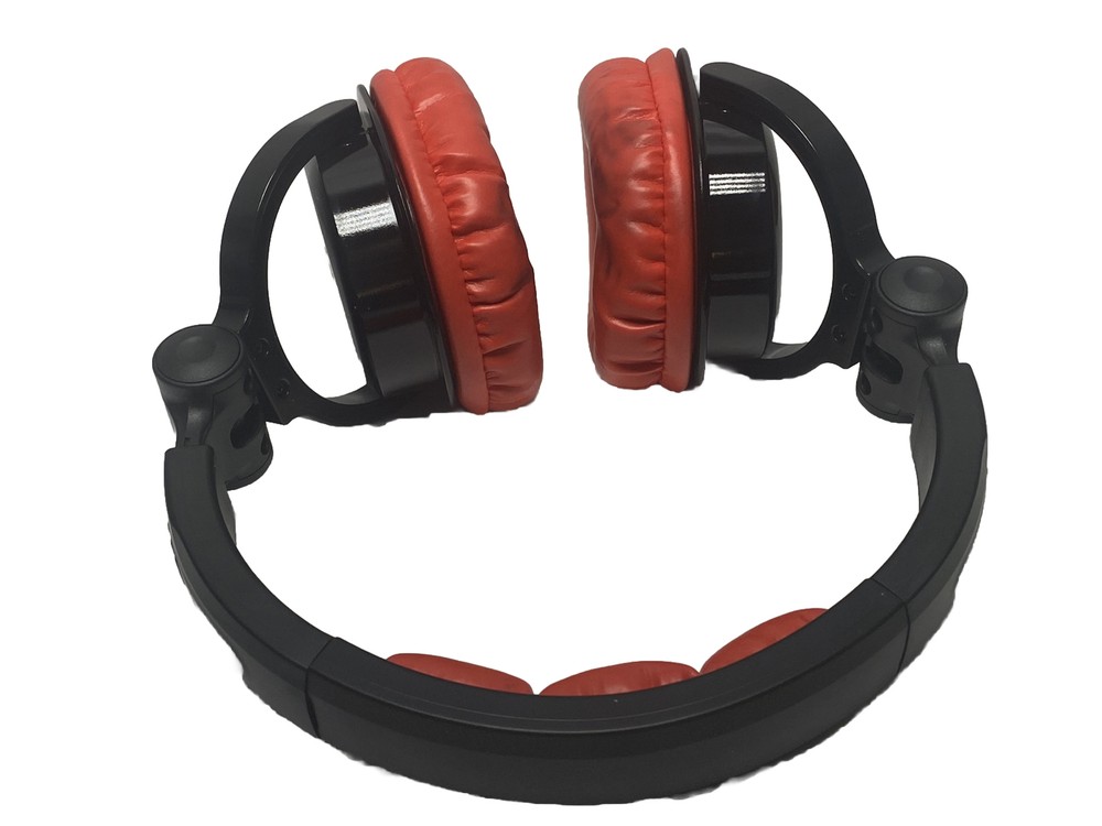 DJ Tech eDJ-500 Professional DJ Headphones Red