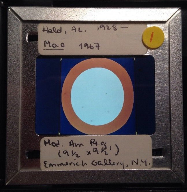 Al Held "Mao 1967" Abstract Art 35mm Slide