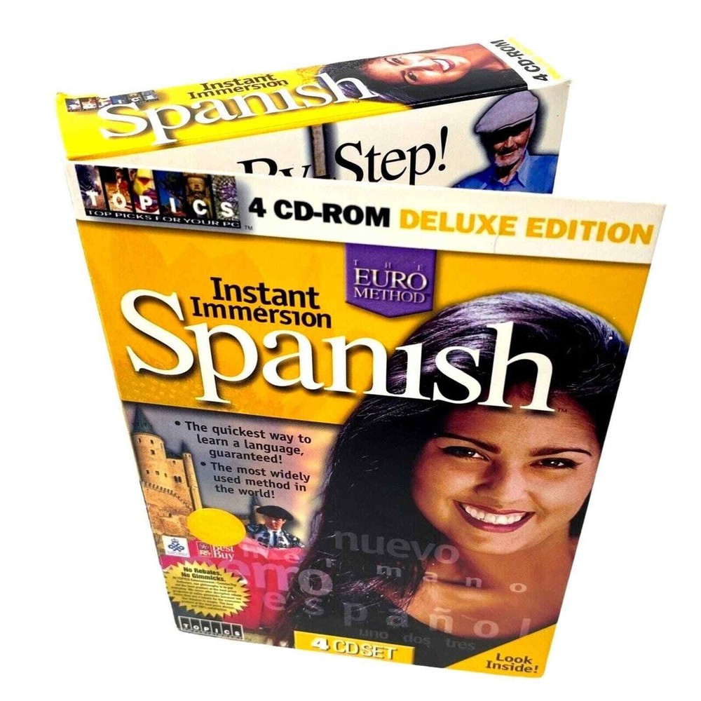 Instant Imersion Euro Method Spanish 4CD-ROM Deluxe Edition - Learn Quickly