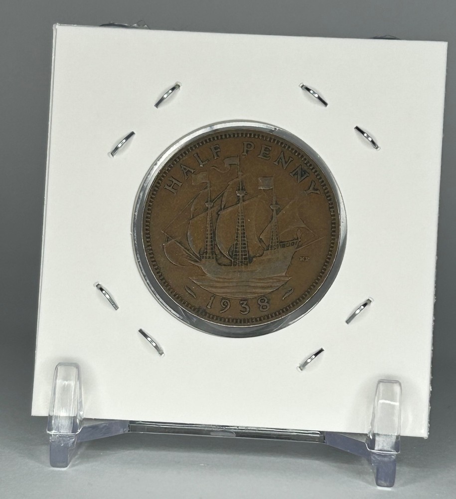 1938 Great Britain - Half Penny Coin