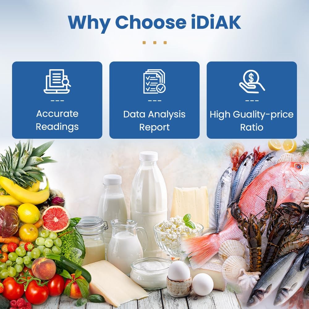 iDiAK U30T 5 Pack USB Temperature Data Logger Single Use Temp 5 Pack, white