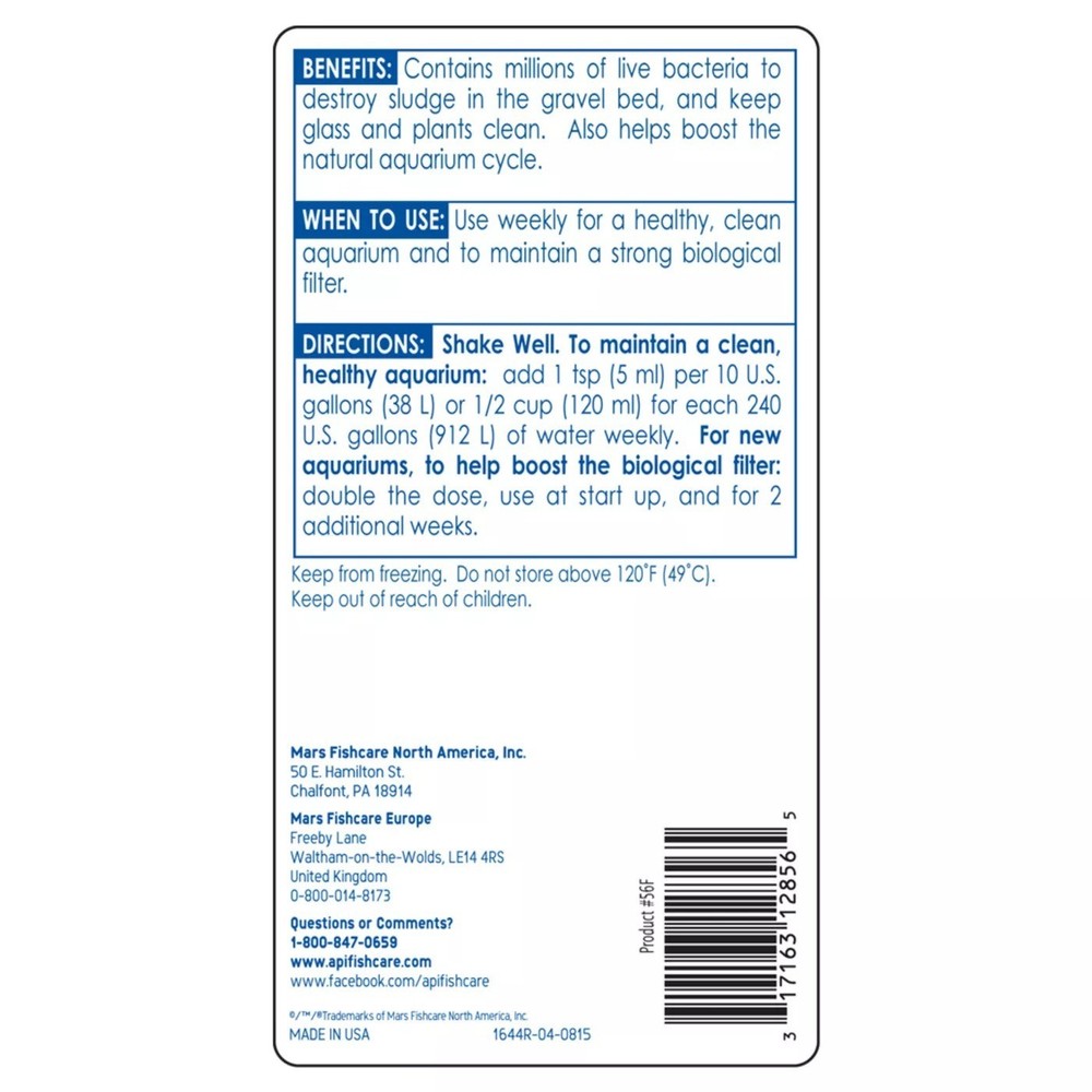 API Stress Zyme Aquarium Water Conditioner 1 Gal