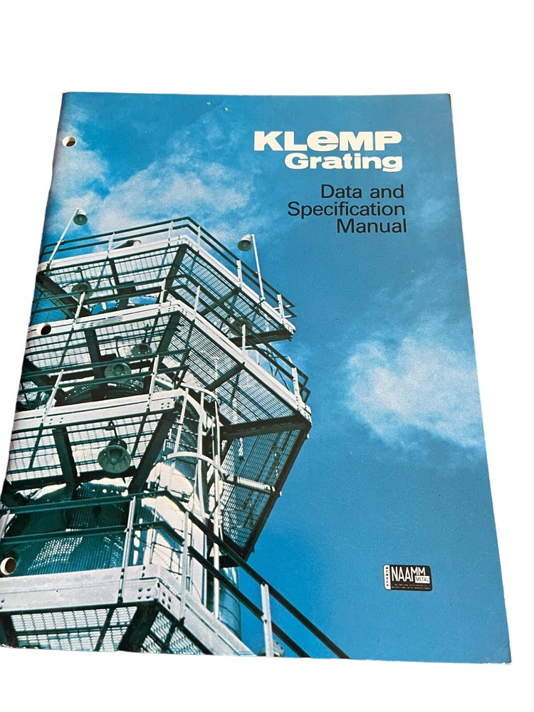 1977 Klemp Grating Data & Specification Manual Booklet